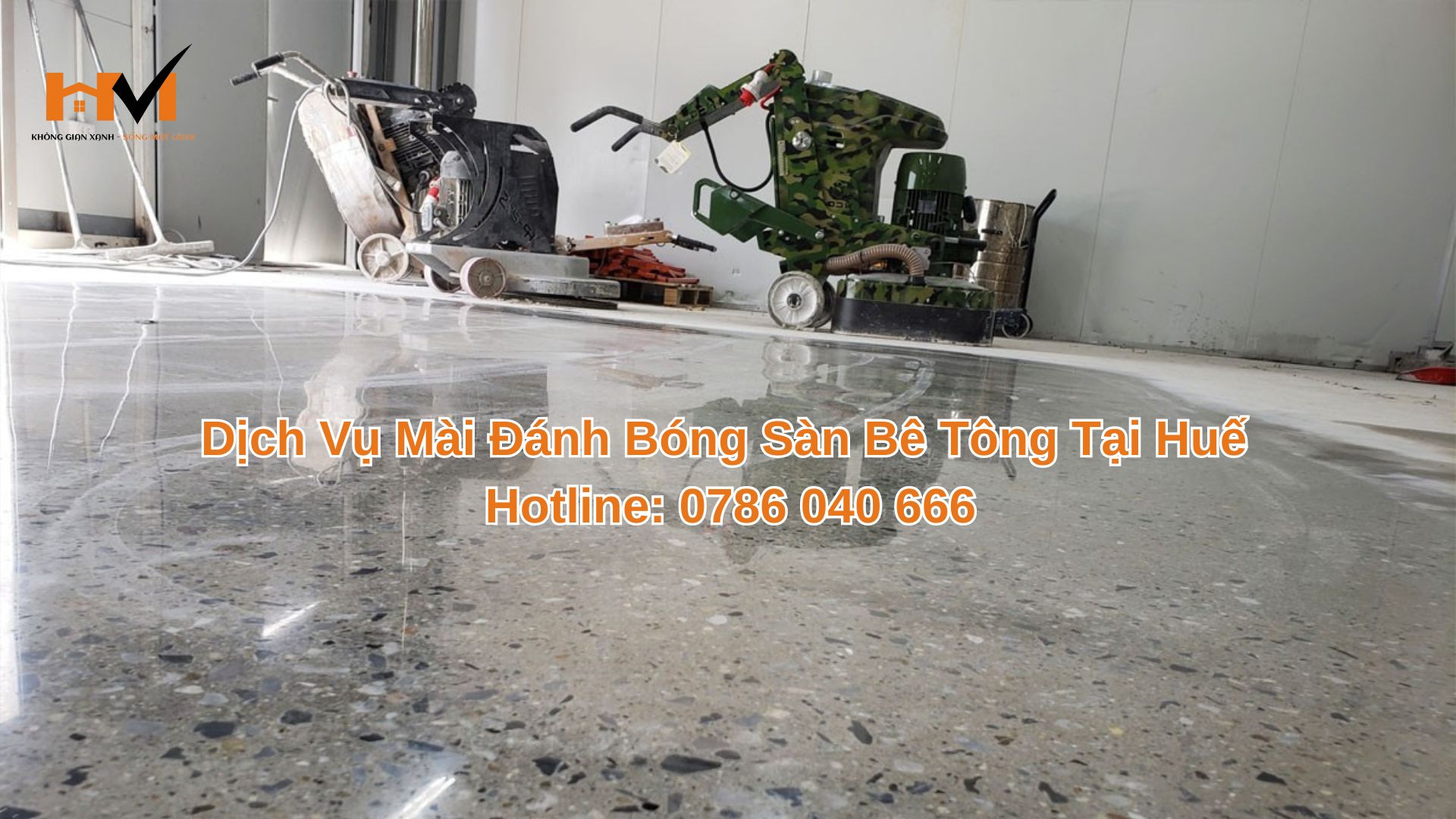 mài đánh bóng sàn bê tông tại huế